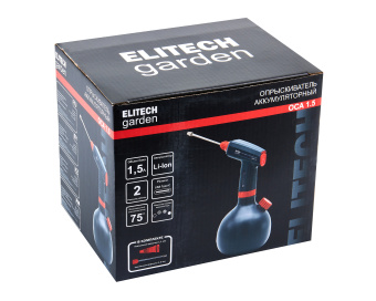 Опрыскиватель Elitech ОСА 1.5 аккум., Li-lon, бак-1.5л, форсунки =2шт 210635