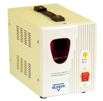 Стабилизатор напряжения Elitech ACH 1500Р 220В (1ф,220В±10%,1500Вт,6,5А,5,7кг)