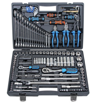 Набор инструмента Licota 1/4" и 1/2" 6гр. 143пр  ALK-8009F
