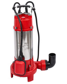Насос Elitech НПФ 1500Р (погружной, фекальный,1500Вт,24000л/ч,Н=12.5м,гряз/вод(вкл15мм),чугун корпус