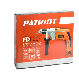 Дрель PATRIOT FD 800H с ударом (850Вт, макс. диам. сверла 13мм, доп.ручка) 120301460