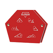 Магнитный уголок Elitech 0606.017600 усилие(max)=23кг,углы=30/45/60/75/90/135, 1шт. 195310