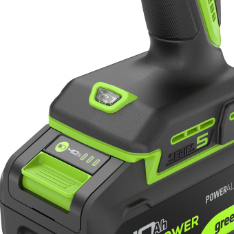 Дрель-шуруповерт аккум. Greenworks DD560(24V.б/щет,30/60 Нм,13мм,Anti-kickback.1х4Ач,ЗУ,ко3708407CUB