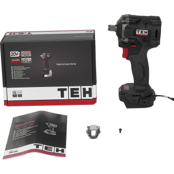 Гайковерт аккум. ударн. TEH LW420N 20V (420Нм, патрон 1/2дюйма с отв. и фрикц.кольцом, без АКБ и ЗУ)