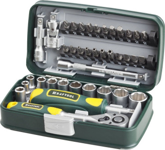 Набор инструмента KRAFTOOL UNIVERSAL-38 универсальный 1/4" 38 предметов 27970-Н38