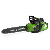 Пила цепная аккум. Greenworks GD40CS18K5 (40V, 40см, бесщет.,  до 1,8КВт, с 1хАКБ 5Ач и ЗУ)2005807UG