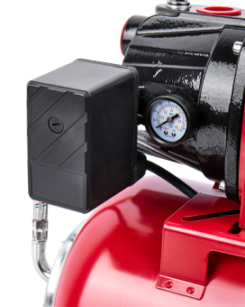 Насосная станция Elitech САВ 1200-24Ч (1200Вт,58л/м,Н=46м,Гл=8м,4.4бар,ч/вод,чугун/мет.гидроакк.24л)