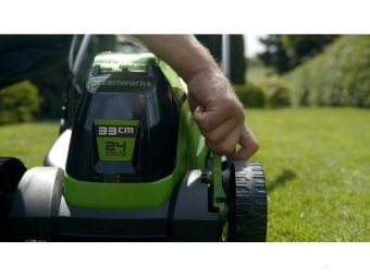 Газонокосилка аккум. Greenworks GD24LM33 (24V, бесщет, 33см, без АКБ и ЗУ) 2516107