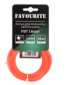 Леска для триммера FAVOURITE FBT 1,6 Star (1,6мм, 15м, звезда)  135121916