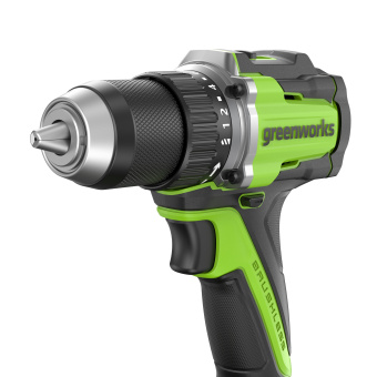 Дрель-шуруповерт аккум. Greenworks DD560(24V.б/щет,30/60 Нм,13мм,Anti-kickback.1х4Ач,ЗУ,ко3708407CUB