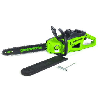 Пила цепная аккум. Greenworks GD40CS20Xk4 (40v, 40см, в комплекте с АКБ 4Ач и ЗУ) 2008807UB