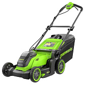 Газонокосилка аккум. Greenworks GD40LM411 (40V, 41см, 1*АКБ 5Ач и ЗУ) 2521007UG