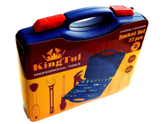 Набор инструментов KINGTUL 22 пр. 1/2" (6гр.) 8-32мм КТ22   2744