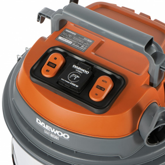 Пылесос DAEWOO DAVC 6030S (60л., 3200Вт, 2 турбины, 300 мБар, шланг5м, 220В, сухая+влаж. уборка)