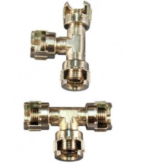 Переходник Ellitech 0704.003203 (Т - переходник, байонет 3х1/4", ) поштучно 