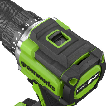 Дрель-шуруповерт аккум. Greenworks DD560(24V.б/щет,30/60 Нм,13мм,Anti-kickback.1х4Ач,ЗУ,ко3708407CUB