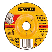 Круг обдир. п/мет. Dewalt 125*6,3мм Industrial DT42320Z-QZ