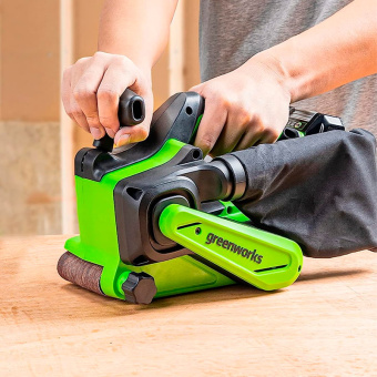 Ленточная шлифмашина аккум. Greenworks G24BS (24V, б/щет.без АКБ и ЗУ, 2,56кг, 259м/мин.) 3100607