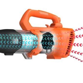 Воздуходув аккум. Black+Decker BCBL200L-QW аксиальный (18В,акк2.0 Ач Li-Ion, 144 км/ч, 9,6м.куб/мин)