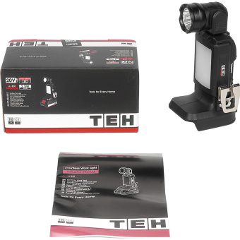 Фонарь аккум. TEH LL1820 20V (20В, светодиод 2,5Вт, 250Лм, дистц. осв. 50/100м, 3 реж, без АКБ и ЗУ)