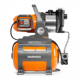 Насосная станция DAEWOO DAS 5500/24 (24л, 1400Вт, 5500л/час, 19,5кг, выс.подачи50м, глуб.всас.8м)