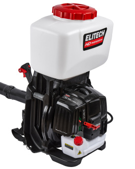 Воздуходувка Elitech HD BP 6338RMD распылитель ранцевая (2т,63,3см3,2,8кВ,85м/с,17,5м3/мин,25л,14кг)