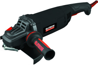 УШМ Elitech HD AG 2523E (230мм,2500Вт,6000об\мин,5.8кг,кор,QUICK-FIX,быстр.кожух,пл.пуск) 205380