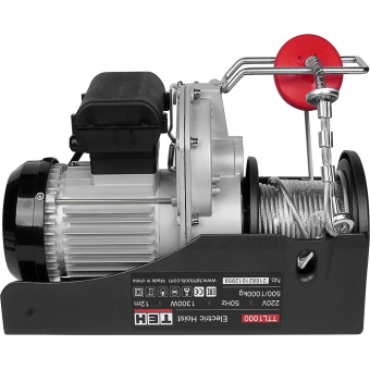Таль электрическая TEH TTL1000 (1300Вт, 500/1000кг, трос 12м, до 1000кг на высоту до 6м, трос 6мм)