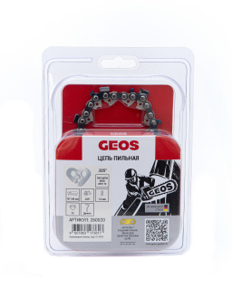 Цепь пильная GEOS 25TC 72 (18", .325", 1,5мм, 72зв, долото)  260020