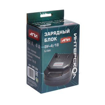 Зарядное устройство ИНТЕРСКОЛ ЗУ-4/18 для аккум. блока (4А/ч, 18В, Li-ion)   2401.126