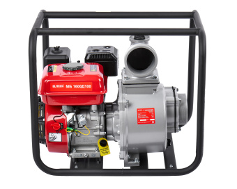 Мотопомпа Elitech МБ 1600 Д100 (E0105.004.00) (4-такт,15л.с.,1600л\мин,выс-30м,гл-7м,т\бак-6л, 47кг)