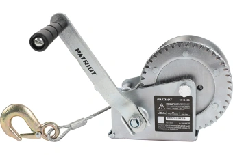 Лебедка ручная барабанная PATRIOT WH 540B, усилие - 540 кг, трос- 8 м 770000035