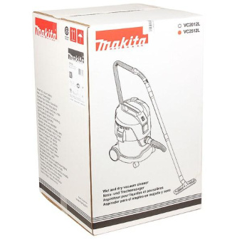 Пылесос Makita VC 2512 L (вл\сух) 1000Вт, 3600л\м, 210мбар, 25л, шланг36ммх3.5м, 8кг,кор, 2насад 