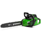 Пила цепная аккум. Greenworks GD40CS18 (40V, 40см, бесщет.,  до 1,8КВт, без АКБ и ЗУ) 2005807