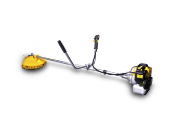 Бензокоса CHAMPION T338S-2 (неразъемн. прям., 0,9кВт 32,6см3 6,2кг трим головка+ нож)