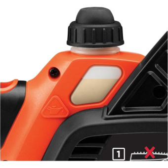 Пила цепная аккум.Black+Decker GKC1825L20-QW (18В,акк2.0 Ач Li-Ion, 25 см, цепь 3/8", 40зв., 1,1мм)