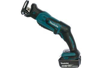 Пила сабельная Makita DJR185RME (б\щ,18В,2х4АчLi-ion,0-3000об\м,ход-13мм,рез-50мм,1.5кг,чем) 