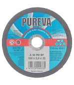 Круг абразивный отрезной Pureva 150*22*2,5мм,К120 д/металла 400433