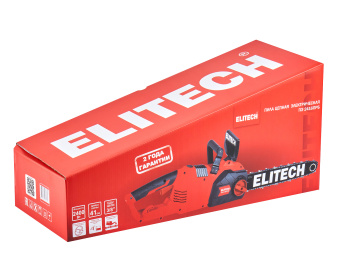 Электропила Elitech ПЭ 2416ПРБ (2200Вт,шина41см,шаг3/8",паз1.3мм,5.4кг,продол. распол. дв-ля) 210671