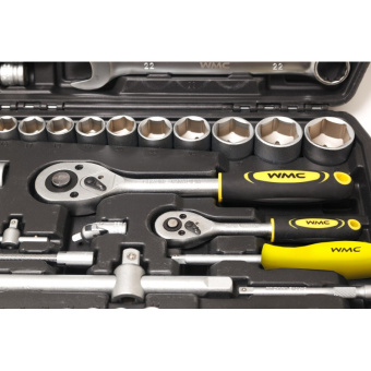 Набор инструмента 1/4"-1/2" 82пр 6-и гр (4-32мм) WMC TOOLS 4821-5