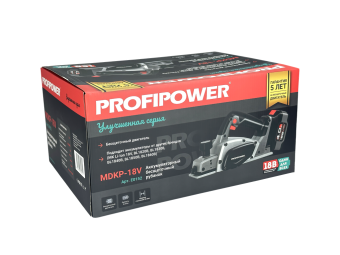 Рубанок аккум. бесщет. Profipower MDKP-18V (Li-ion-1шт, 4.0Ач, З/У, в коробке) E0152