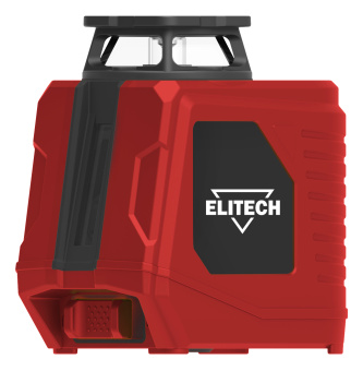 Нивелир Elitech ЛН 360-1-ЗЕЛ (зеленый,25м,гор.1х360°/верт.120°,±0.21мм/м,1/4",0.3кг,сумка,Li-Ion) 