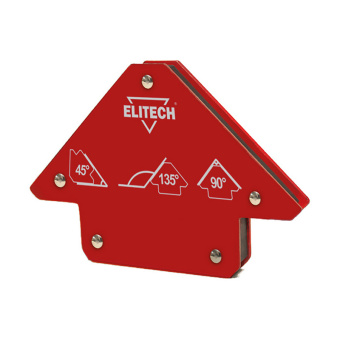 Магнитный уголок Elitech 0606.017300 усилие(max)=11.5кг, углы=45/90/135, 1шт. 195306