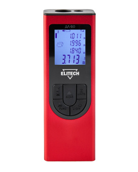Измеритель длины  Elitech ДМ ДЛ 60 (0.03-60м,точн ±3мм/м,аккум. встр. Li-ion,USB,0.05кг,мет.корпус