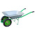 Тачка садовая 2-кол БТМ WB7402S зеленая 65л., 170кг 