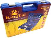 Набор инструментов KINGTUL 72 пр. 1/4", 1/2" (6гр.) КТ72