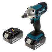 Гайковерт аккумуляторный Makita DTW190RME (18В,2х4АчLi-ion,0-3000у\м,190Нм,квадр1\2",1.4кг,чем)