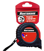 Рулетка с магнитом 5м*25мм Монтажник  601525