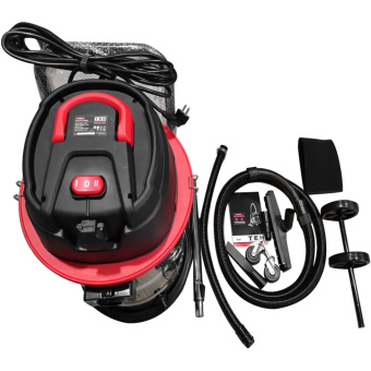 Пылесос TEH TV60L (для сухой и влажной уборки, 1,4кВт, 30л, всас. шланг 2,5м, кабель 5м)