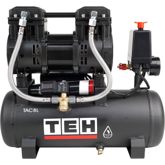 Компрессор TEH TAC8L (ресивер 8 л. 1 кВт, 180л\мин., 8Атм.)